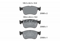 Brake Pad Set, disc brake Q+ 2055601 Textar
