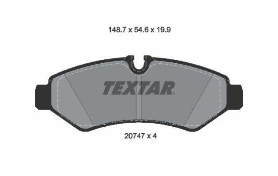 Brake Pad Set, disc brake Q+ 2074701 Textar