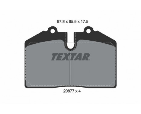 Brake Pad Set, disc brake Q+ 2087709 Textar