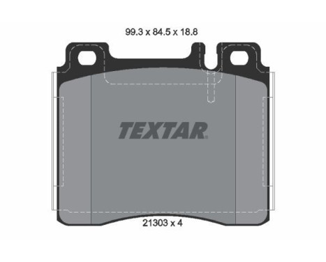 Brake Pad Set, disc brake Q+ 2130304 Textar