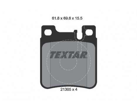 Brake Pad Set, disc brake Q+ 2130501 Textar