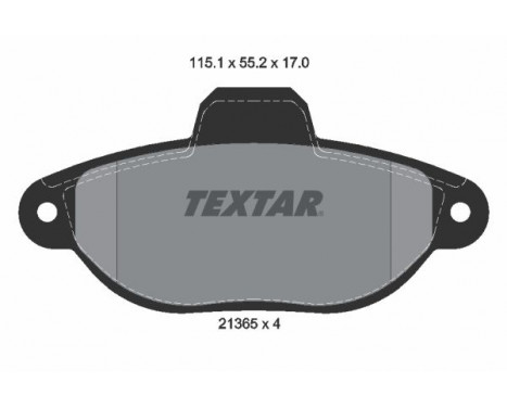 Brake Pad Set, disc brake Q+ 2136502 Textar