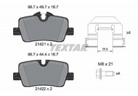 Brake Pad Set, disc brake Q+ 2142101 Textar