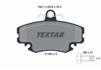 Brake Pad Set, disc brake Q+ 2146306 Textar