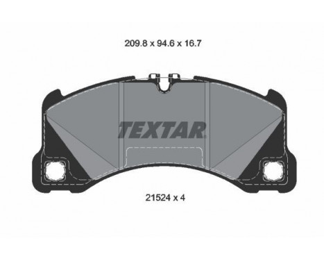 Brake Pad Set, disc brake Q+ 2152401 Textar
