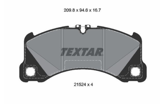 Brake Pad Set, disc brake Q+ 2152401 Textar