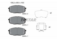 Brake Pad Set, disc brake Q+ 2205203 Textar