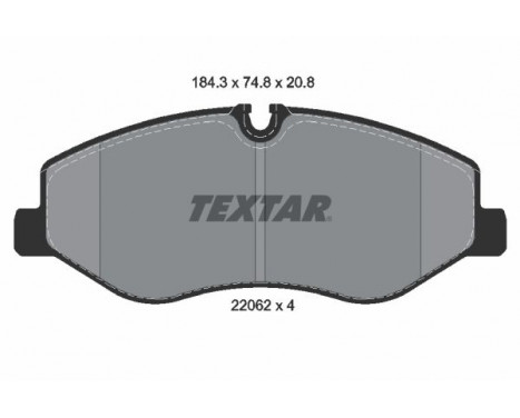Brake Pad Set, disc brake Q+ 2206201 Textar