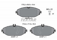Brake Pad Set, disc brake Q+ 2207601 Textar