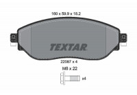 Brake Pad Set, disc brake Q+ 2208701 Textar