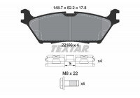 Brake Pad Set, disc brake Q+ 2210001 Textar