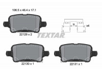 Brake Pad Set, disc brake Q+ 2212901 Textar