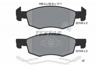 Brake Pad Set, disc brake Q+ 2214301 Textar