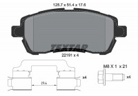 Brake Pad Set, disc brake Q+ 2219103 Textar