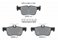 Brake Pad Set, disc brake Q+ 2223103 Textar