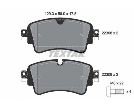 Brake Pad Set, disc brake Q+ 2230801 Textar, Image 2