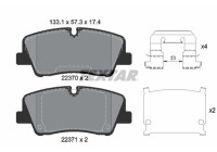 Brake Pad Set, disc brake Q+ 2237001 Textar