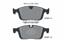 Brake Pad Set, disc brake Q+ 2238601 Textar