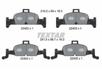 Brake Pad Set, disc brake Q+ 2240201 Textar