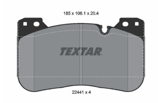 Brake Pad Set, disc brake Q+ 2244101 Textar
