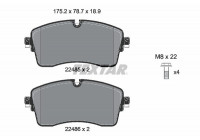 Brake Pad Set, disc brake Q+ 2248503 Textar