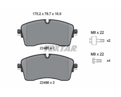 Brake Pad Set, disc brake Q+ 2248505 Textar