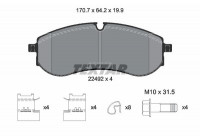 Brake Pad Set, disc brake Q+ 2249201 Textar