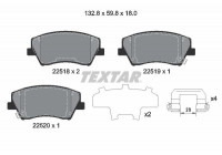 Brake Pad Set, disc brake Q+ 2251801 Textar