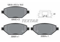 Brake Pad Set, disc brake Q+ 2252201 Textar