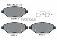 Brake Pad Set, disc brake Q+ 2252201 Textar