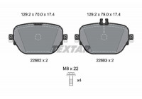 Brake Pad Set, disc brake Q+ 2260203 Textar