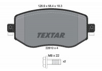 Brake Pad Set, disc brake Q+ 2261001 Textar