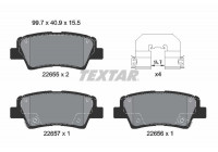 Brake Pad Set, disc brake Q+ 2265501 Textar