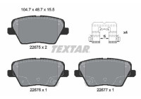 Brake Pad Set, disc brake Q+ 2267501 Textar