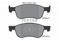 Brake Pad Set, disc brake Q+ 2274801 Textar