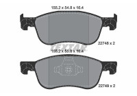 Brake Pad Set, disc brake Q+ 2274801 Textar