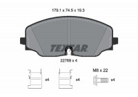 Brake Pad Set, disc brake Q+ 2276901 Textar