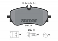 Brake Pad Set, disc brake Q+ 2280201 Textar