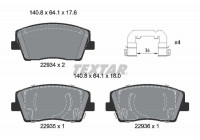 Brake Pad Set, disc brake Q+ 2293401 Textar