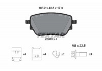 Brake Pad Set, disc brake Q+ 2298601 Textar