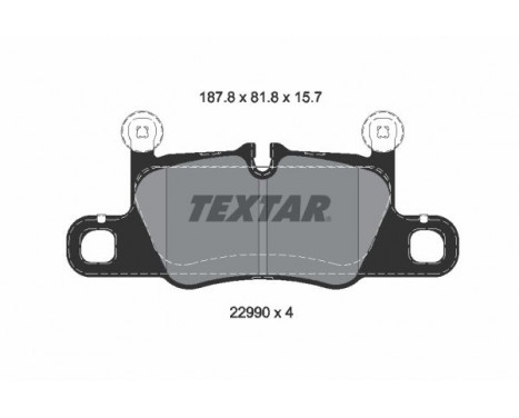 Brake Pad Set, disc brake Q+ 2299001 Textar