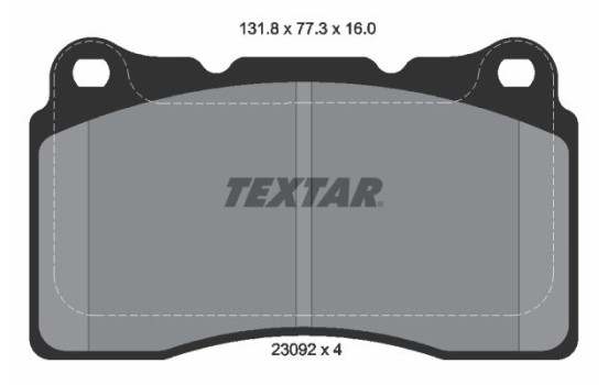 Brake Pad Set, disc brake Q+ 2309203 Textar