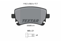 Brake Pad Set, disc brake Q+ 2332611 Textar