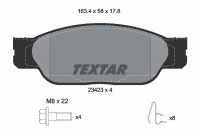 Brake Pad Set, disc brake Q+ 2342301 Textar