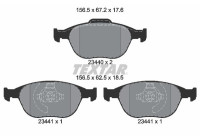 Brake Pad Set, disc brake Q+ 2344004 Textar