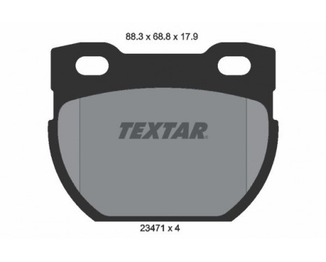 Brake Pad Set, disc brake Q+ 2347103 Textar