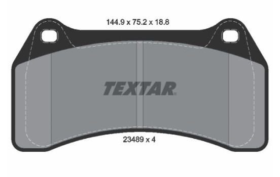 Brake Pad Set, disc brake Q+ 2348901 Textar