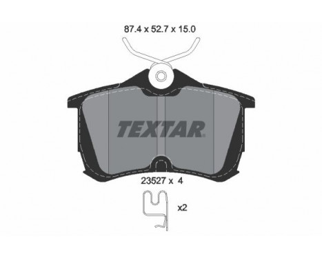 Brake Pad Set, disc brake Q+ 2352701 Textar
