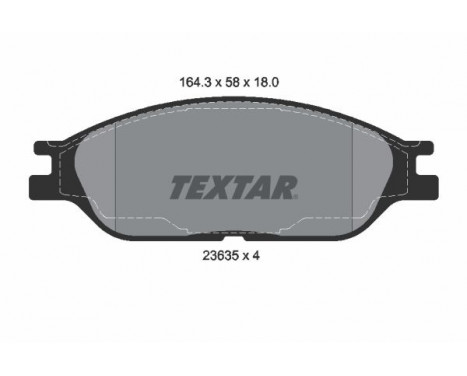 Brake Pad Set, disc brake Q+ 2363501 Textar