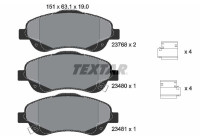 Brake Pad Set, disc brake Q+ 2376802 Textar